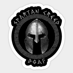 The Spartan Creed Sticker